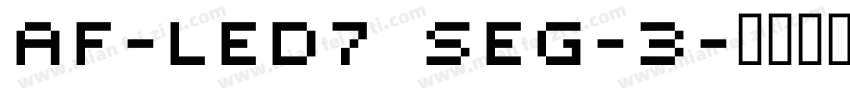 AF-LED7 Seg-3字体转换